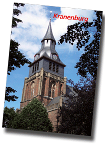 Deckblatt des Buches von Kranenburg mit Kirchturmmotiv