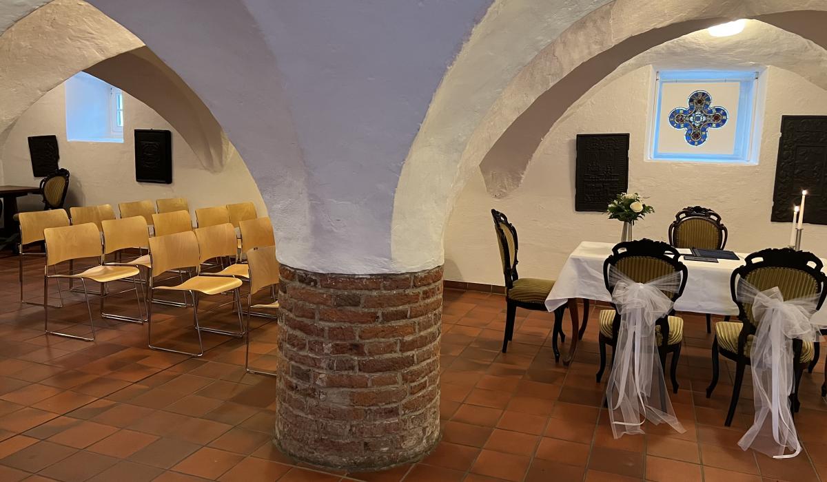 Eindrücke aus dem Trauzimmer im Katharinenkeller in Kranenburg (Foto: Gemeinde Kranenburg)