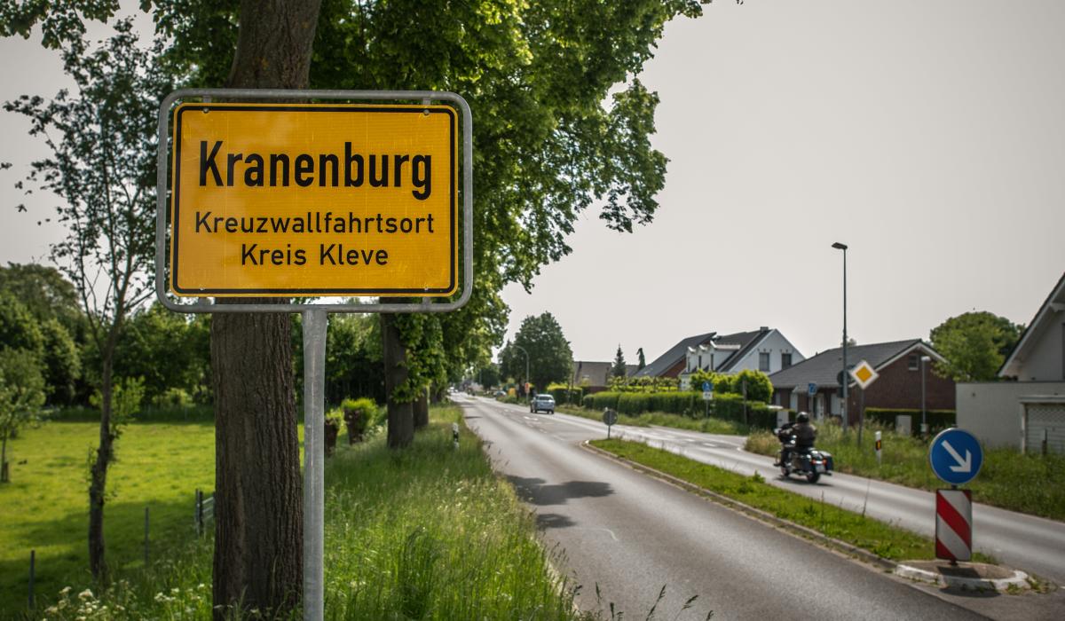 Kranenburger Ortseingang (Foto: Markus van Offern/Gemeinde Kranenburg) Kranenburger Ortseingang (Foto: Markus van Offern/Gemeinde Kranenburg)
