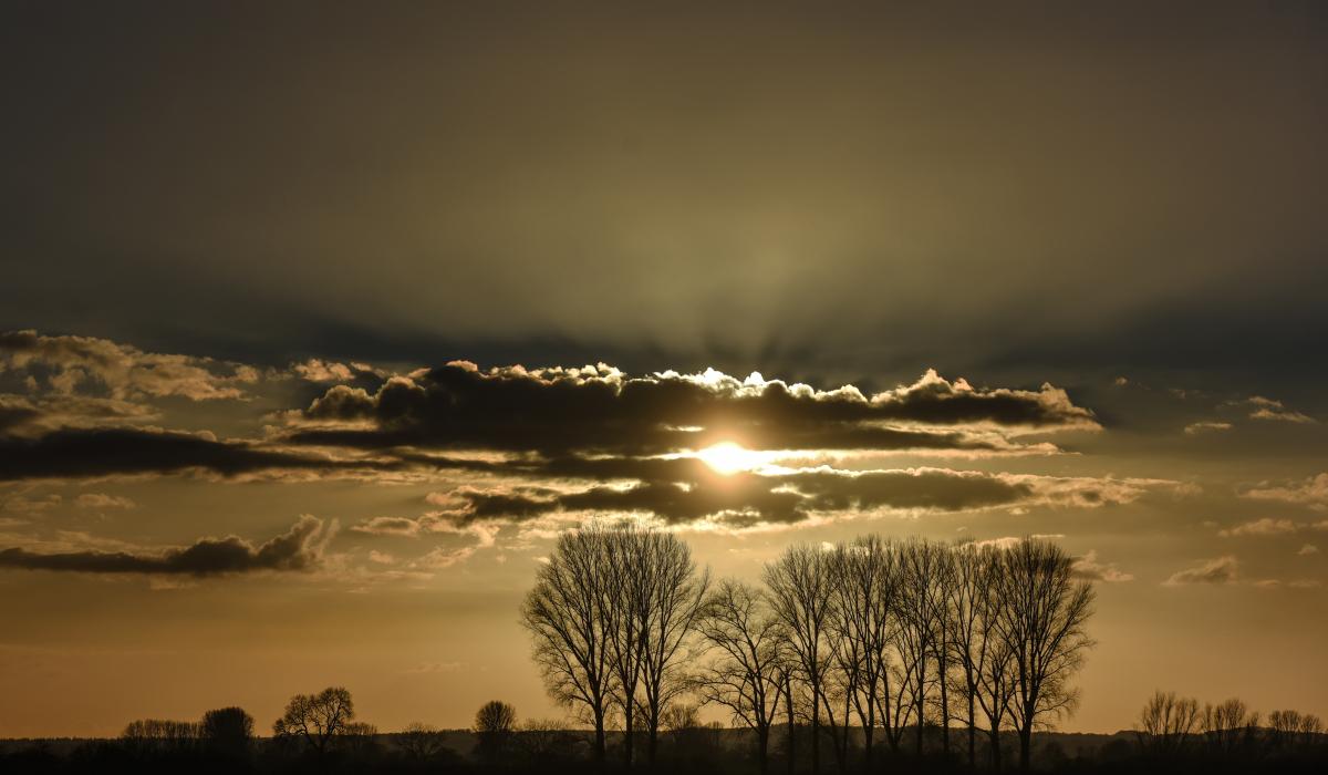 Sonne über den Kranenburger Felder (Foto: Markus van Offern/Gemeinde Kranenburg)